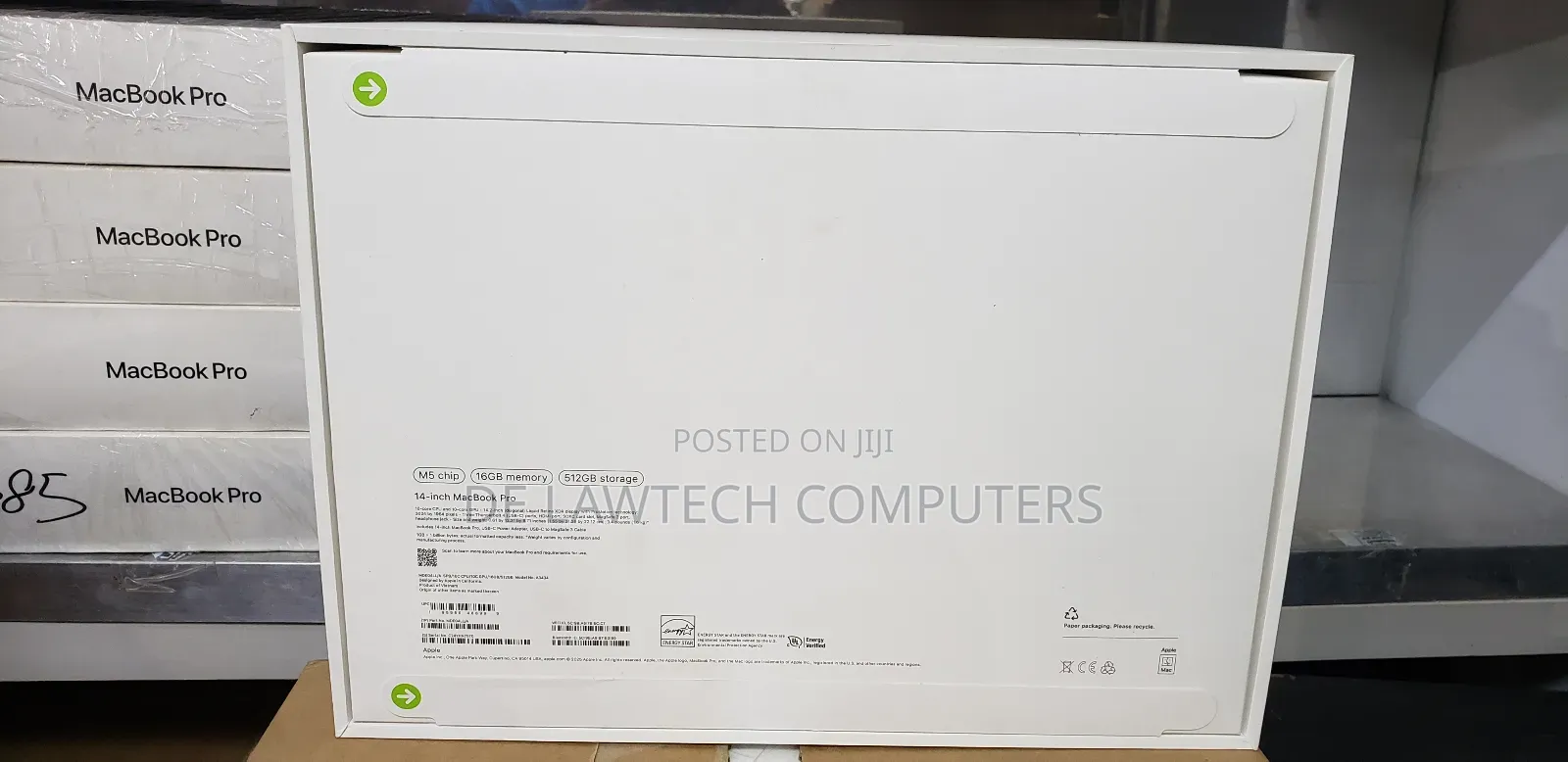 New Laptop Apple Macbook Pro 2025 M5 14-inch 16GB Apple M5 SSD 512GB