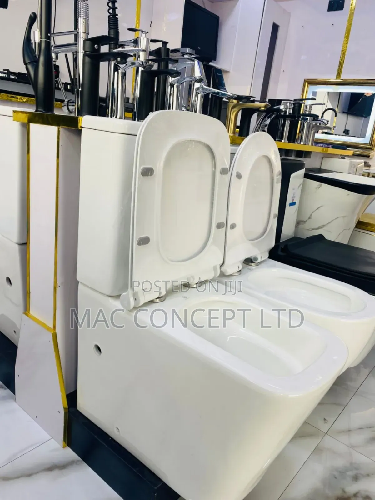White Big Square and Big Round (Wc Foreign)