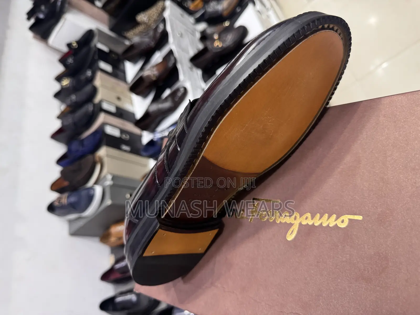 Italian Leather Classic Feragamo Shoes 40-47 Available