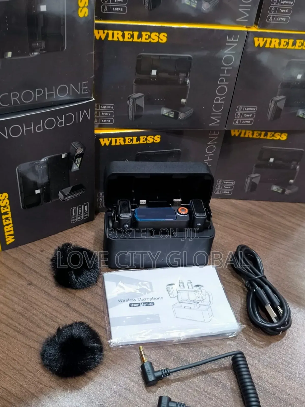 M15 Wireless 3in1 Microphone for Phone ,Camera Ai Anc Clip-on/Magnetic