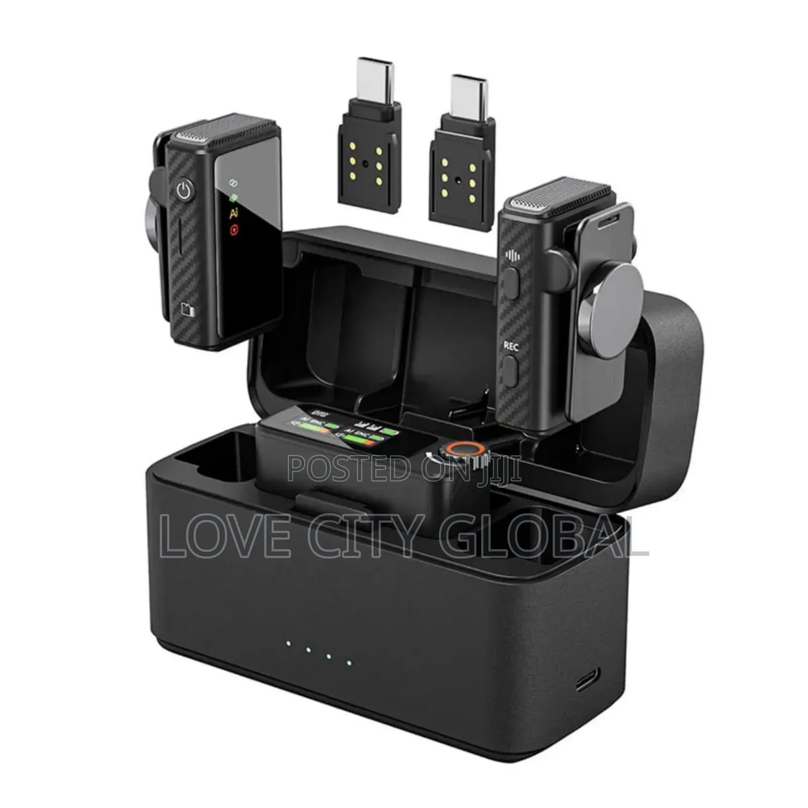 M15 Wireless 3in1 Microphone for Phone ,Camera Ai Anc Clip-on/Magnetic
