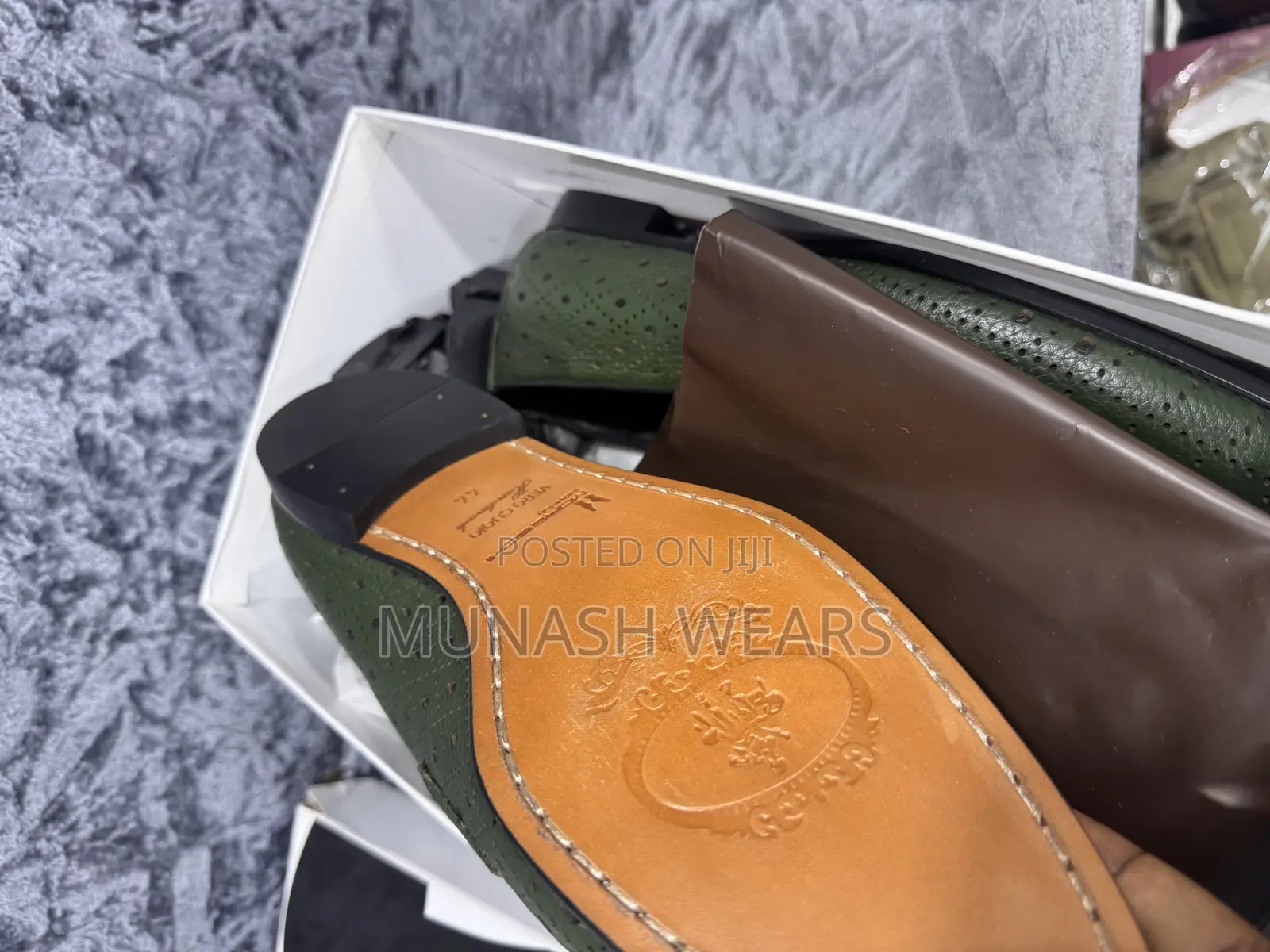 Italian Moreschi Shoes For Men 40-46 Green