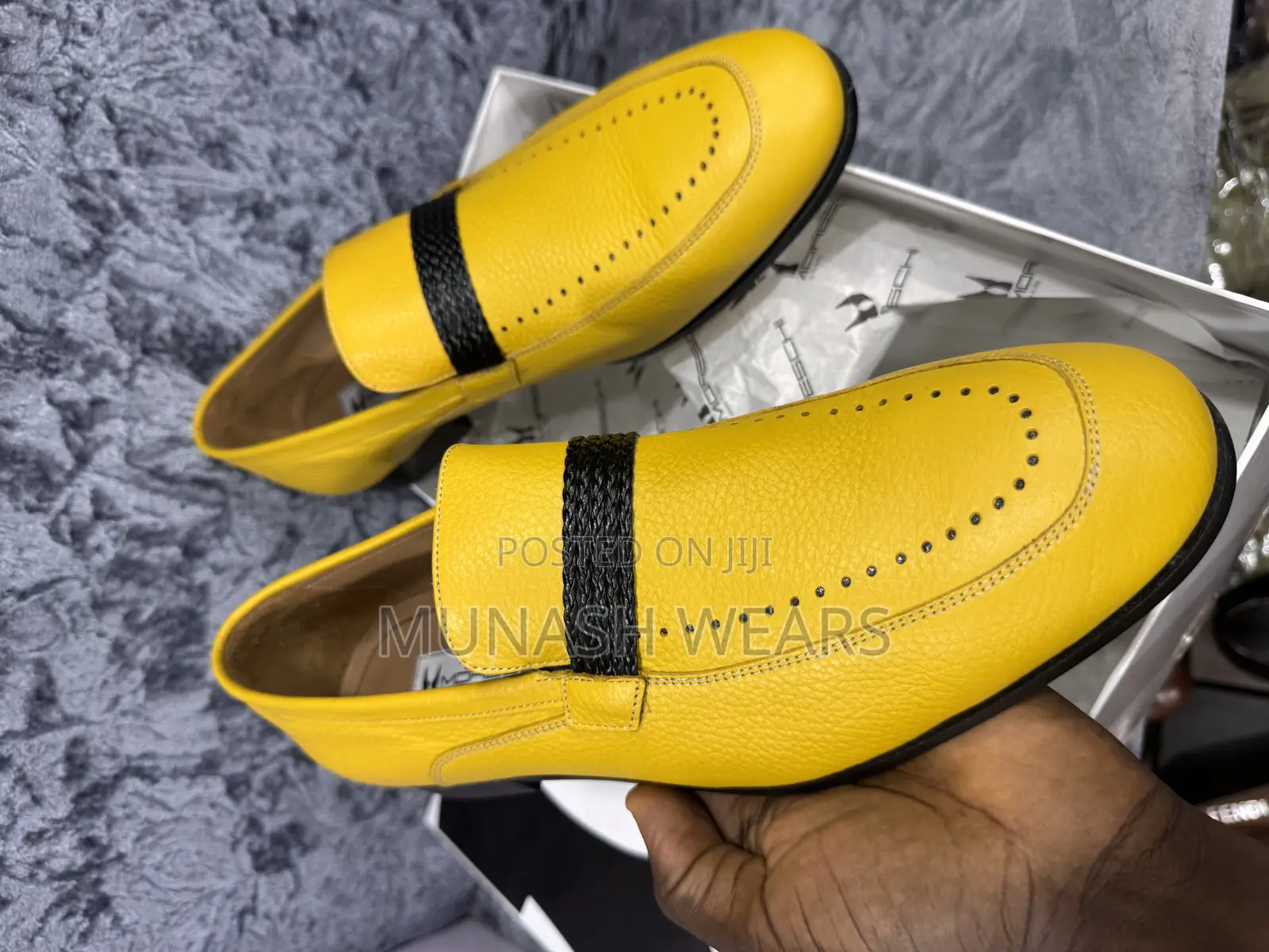 Italian Leather Moreschi Classic Shoes For Men 40-46 Yellow