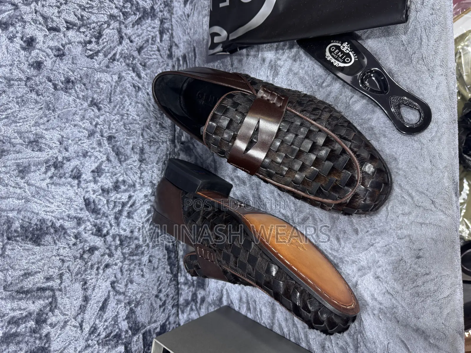 Italian Genio Classic Shoes For Men Brown 40-46
