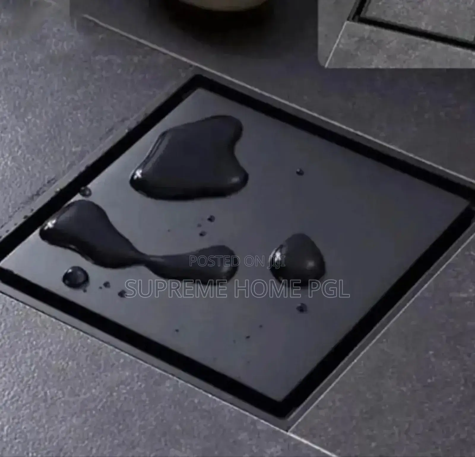 High Quality 304ss 15x15cm Edge Water Floor Drain or Tile Insert