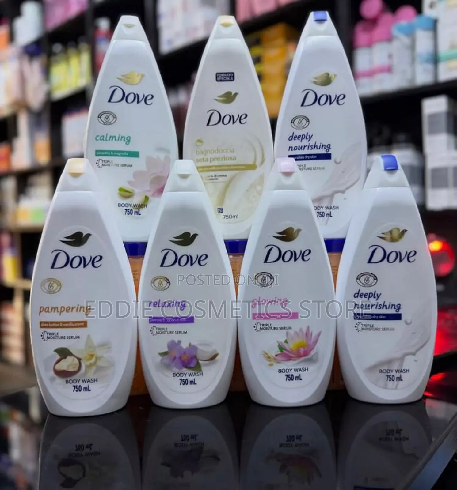 Original Dove Shower Gel 750ml Moisturizing Body Wash