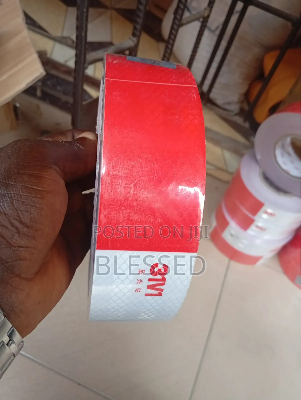 2"*50 Meters Reflective Tape Red and White