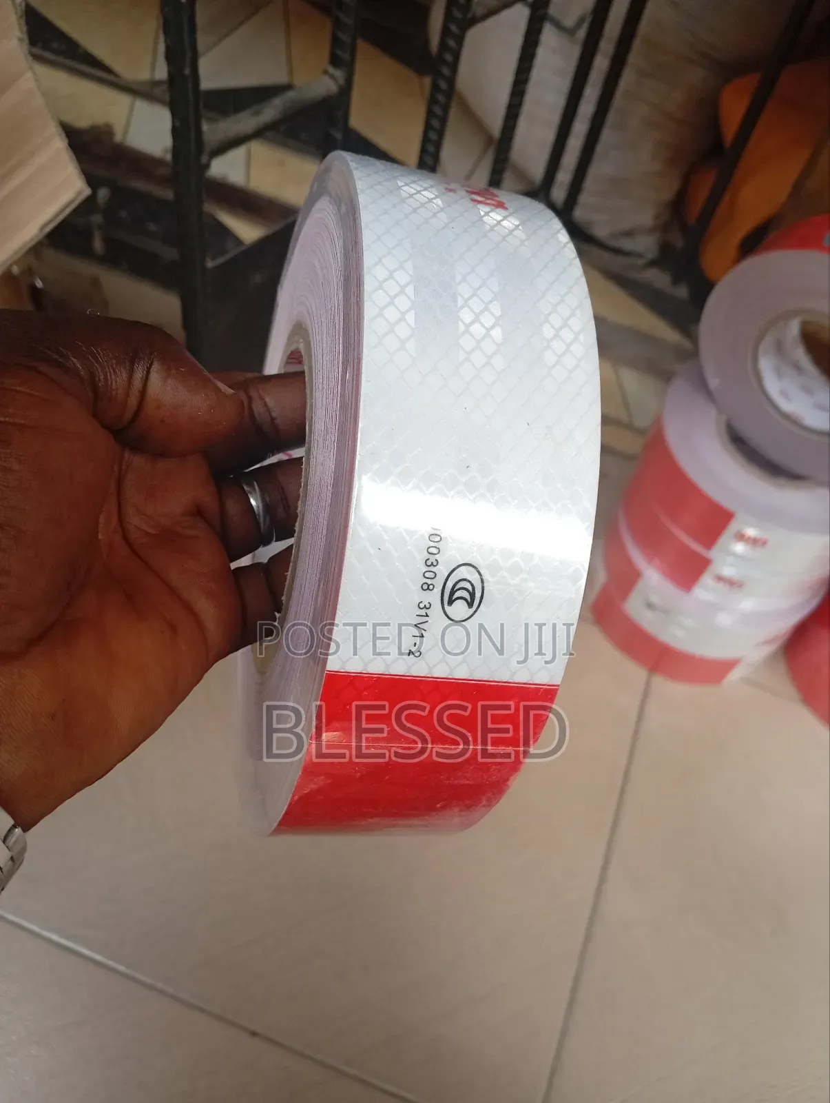 2"*50 Meters Reflective Tape Red and White