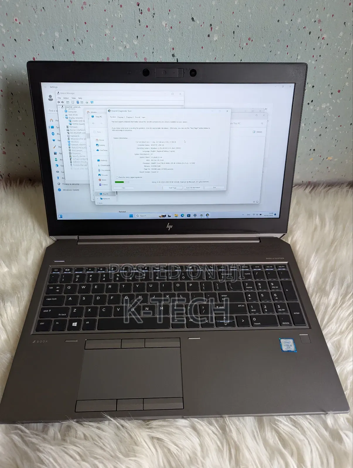 Laptop HP ZBook 15 G6 8GB Intel Core i5 SSD 256GB