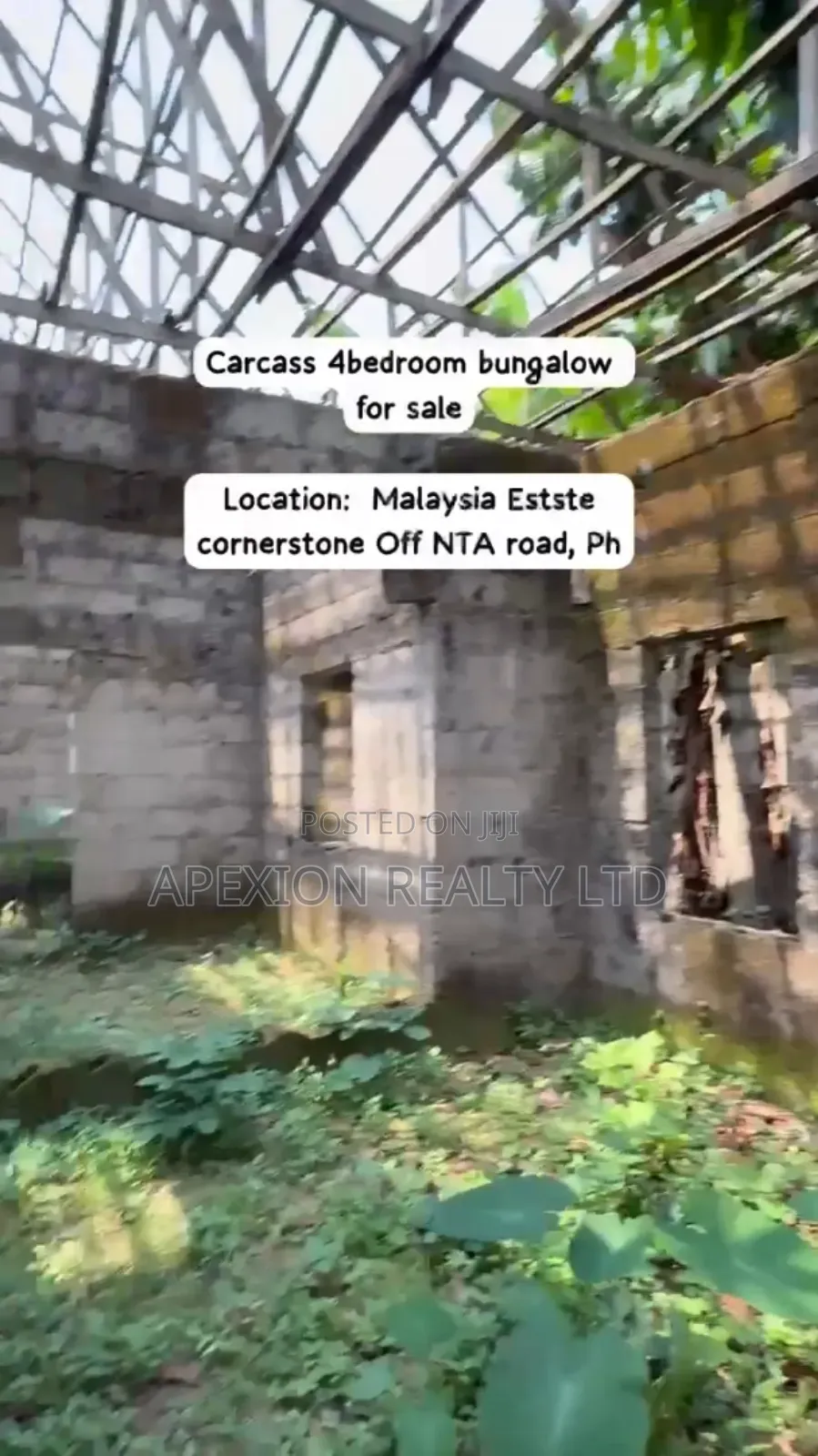 4bdrm Bungalow in Malaysia Estate, Uzoba for sale