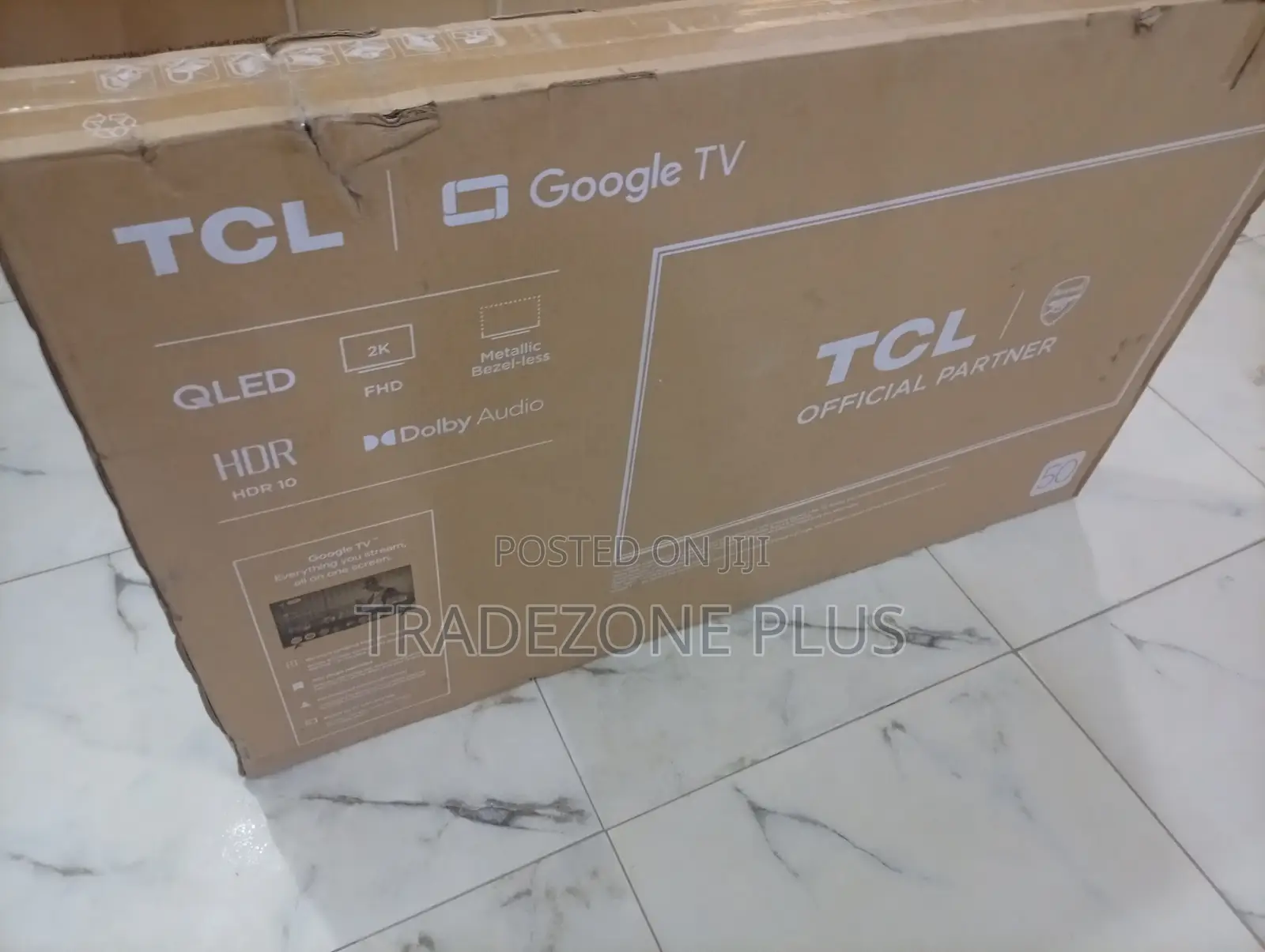 Brand New TCL 50-Inch Smart Tv – Slim Bezel, Voice Control,