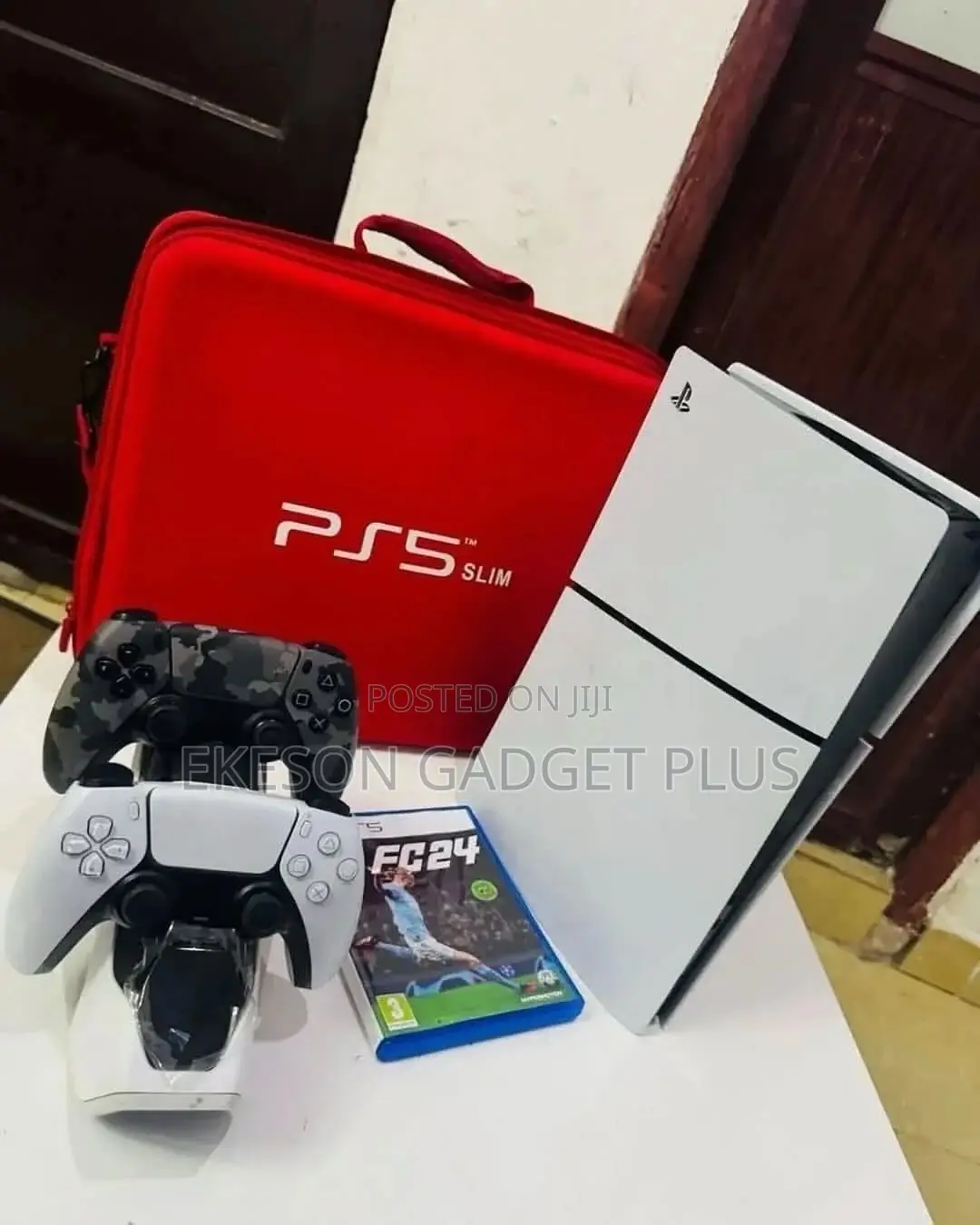 Pre Used Ps5 Slim 2pads,Bag,Disk,Charging Dock With 12games Installed
