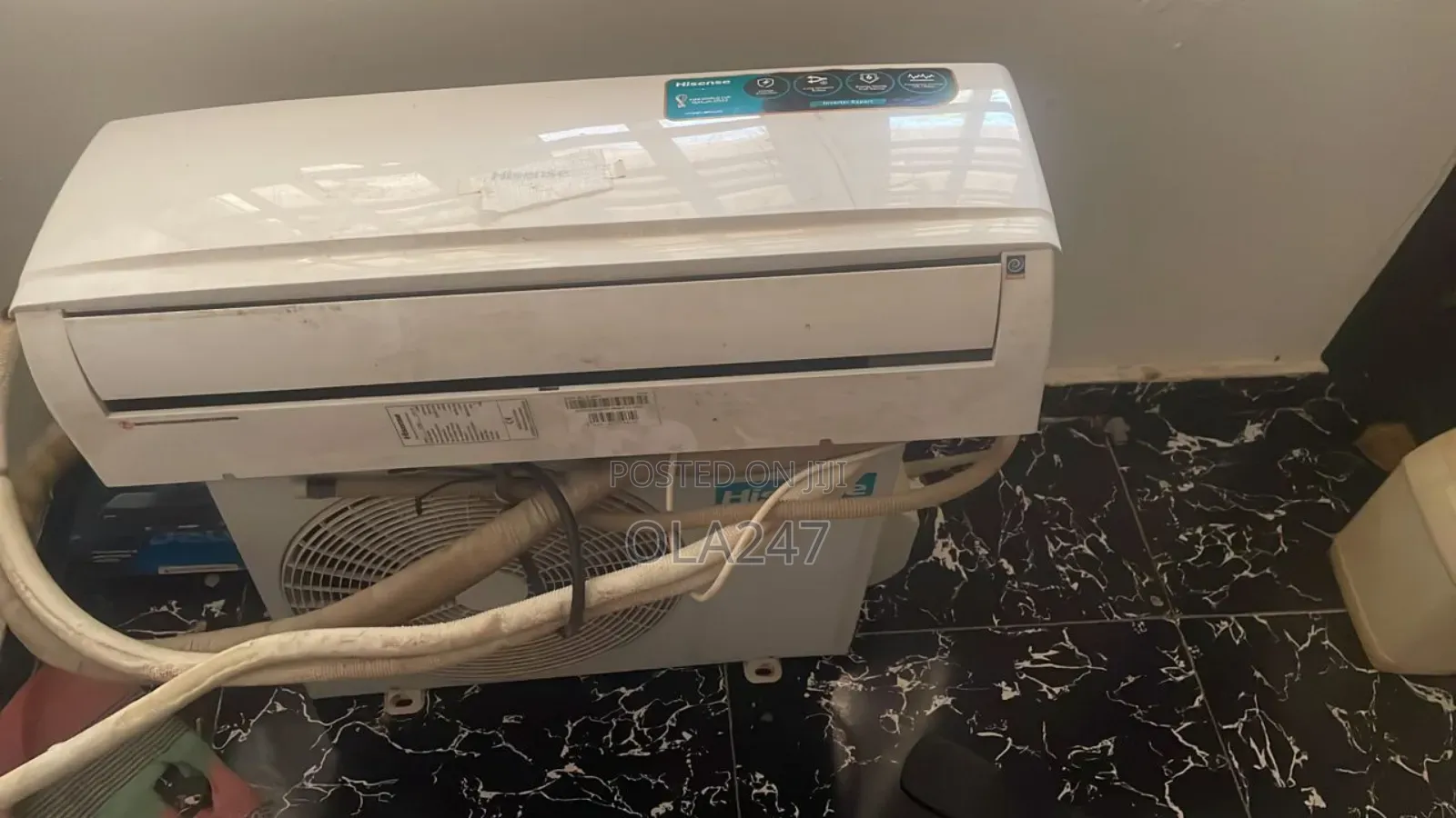 Clean Hisense 1.5hp Inverter Expert Split Ac (Working Perfectly)