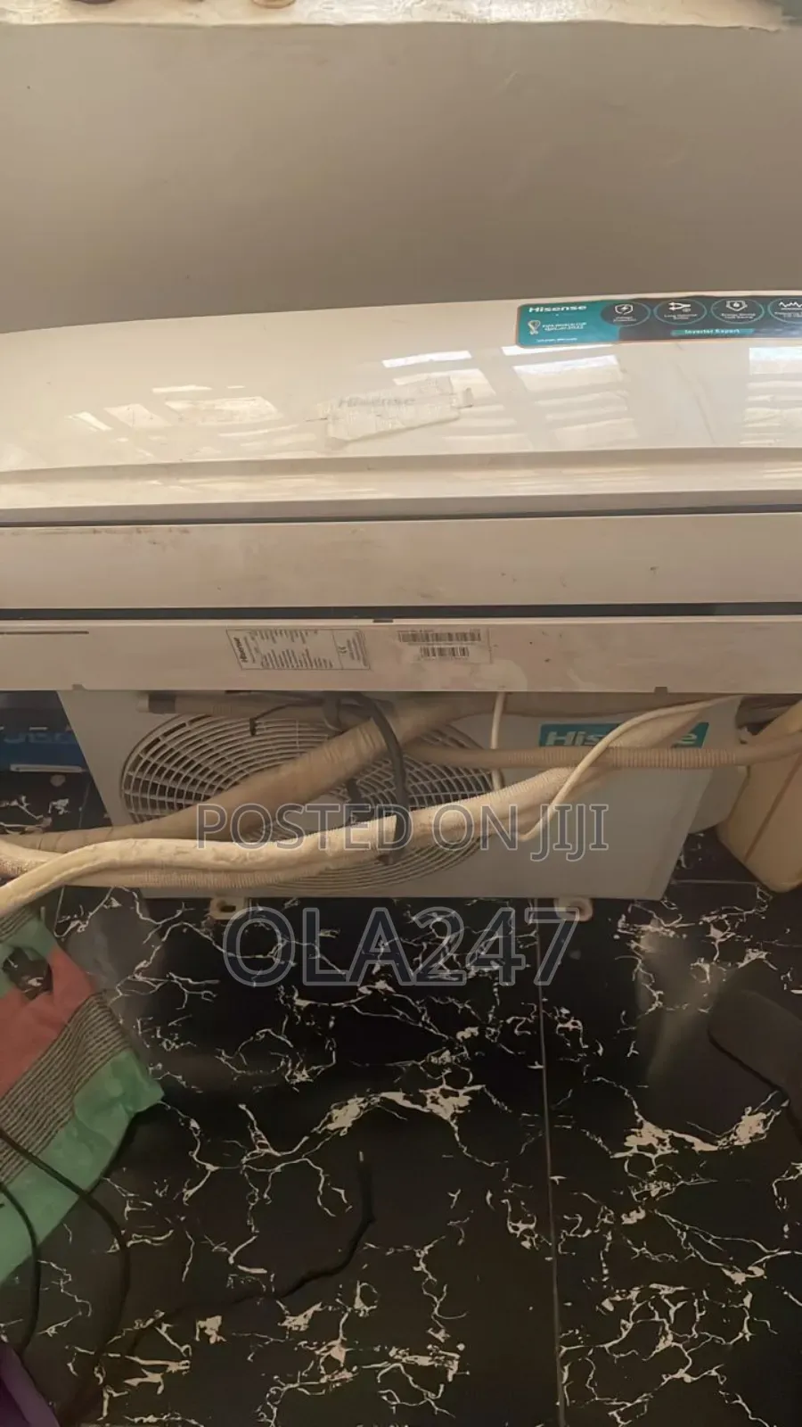 Clean Hisense 1.5hp Inverter Expert Split Ac (Working Perfectly)
