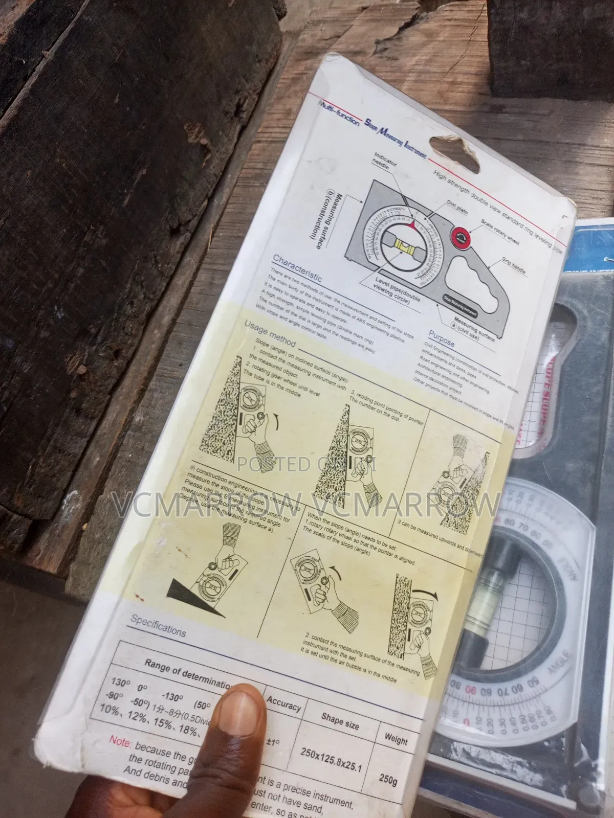 Multi-Function Slope Gauge and Angle Finder Tool.