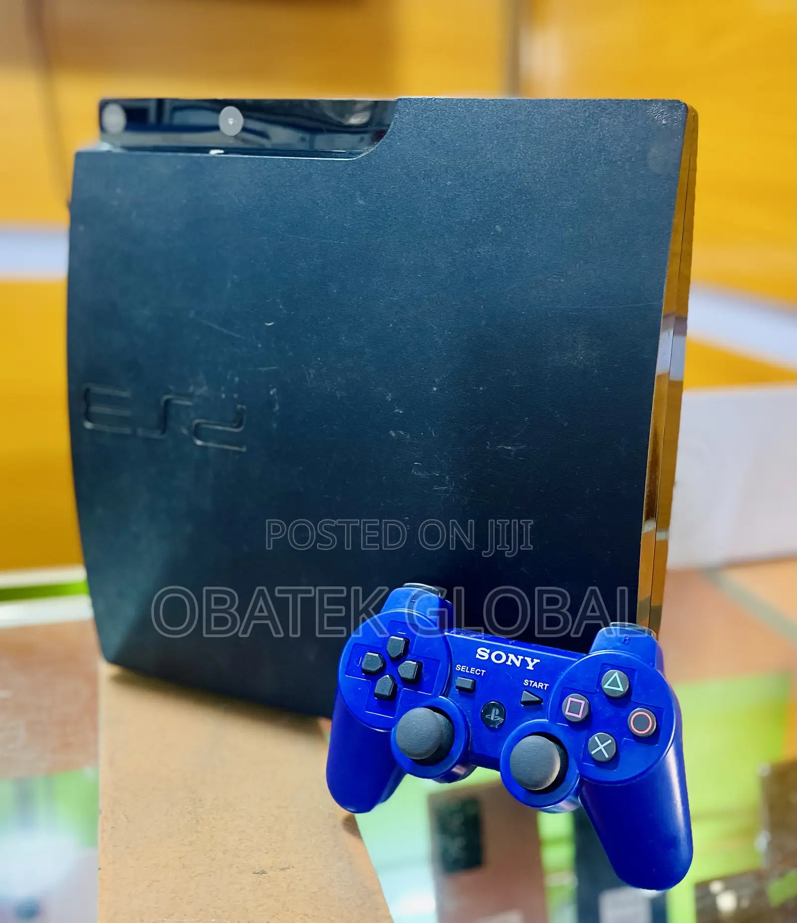 Playstation 3 Console With A Pad.