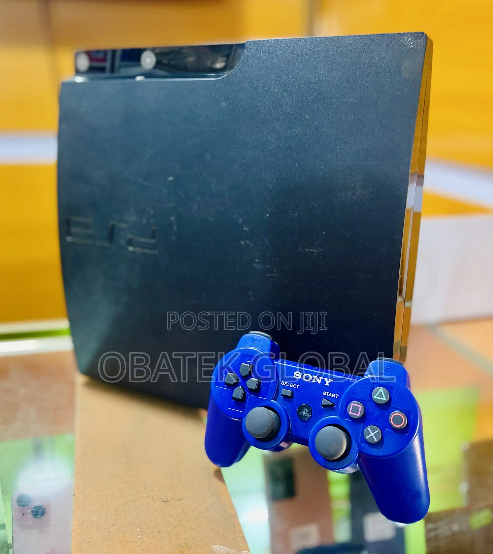 Playstation 3 Console With A Pad.