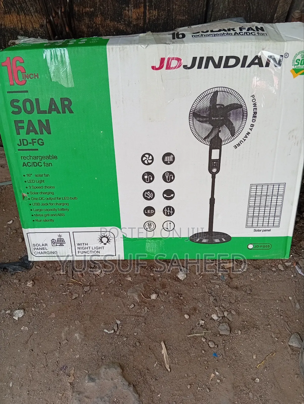 16inches Solar Fan