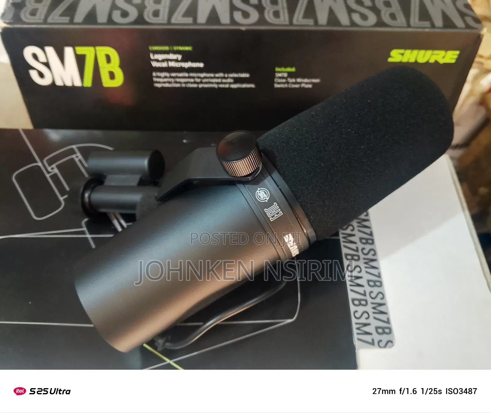 Shure Original Sm7b Studio Mic a Week Old Used