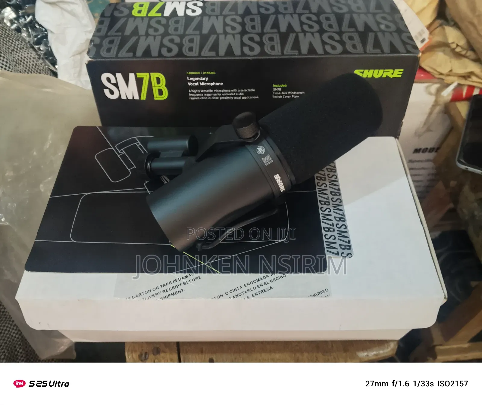 Shure Original Sm7b Studio Mic a Week Old Used