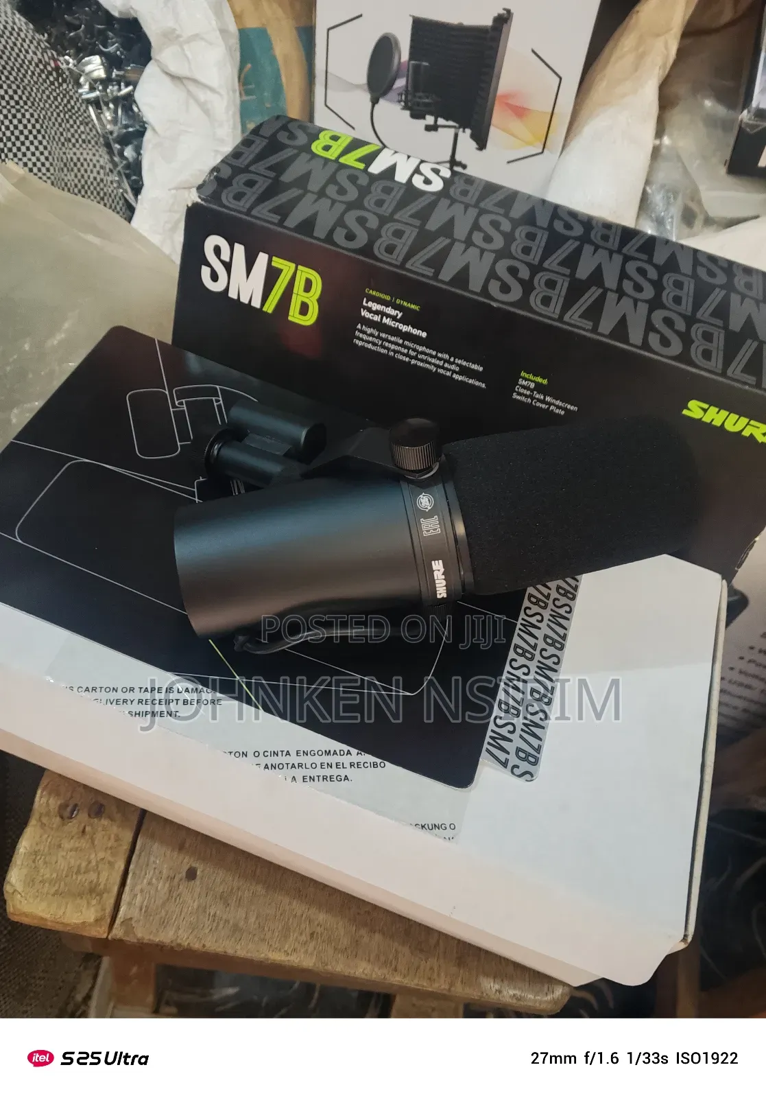 Shure Original Sm7b Studio Mic a Week Old Used