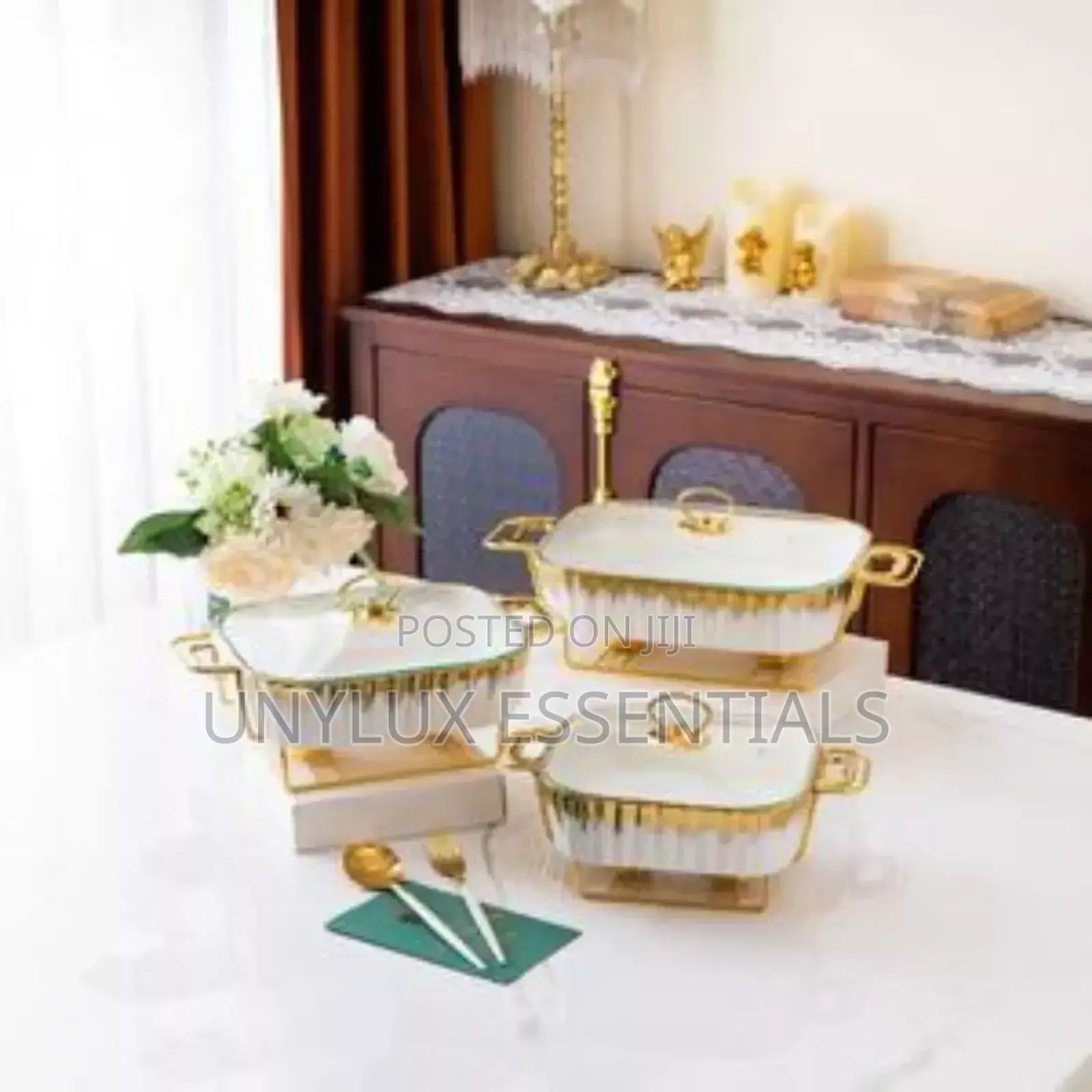 3 in 1 Elite Ceramic Chaffing Dish Set