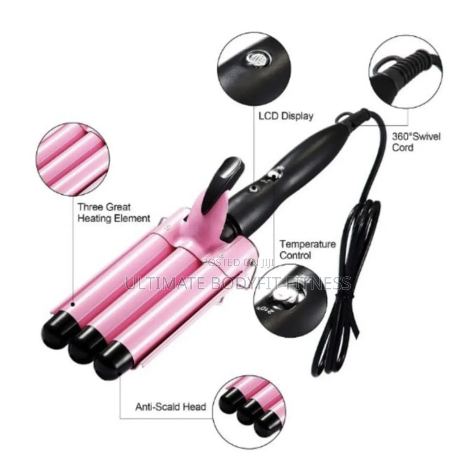 Brand New Sonar F-13 Curling Iron Hair Waver Tongs