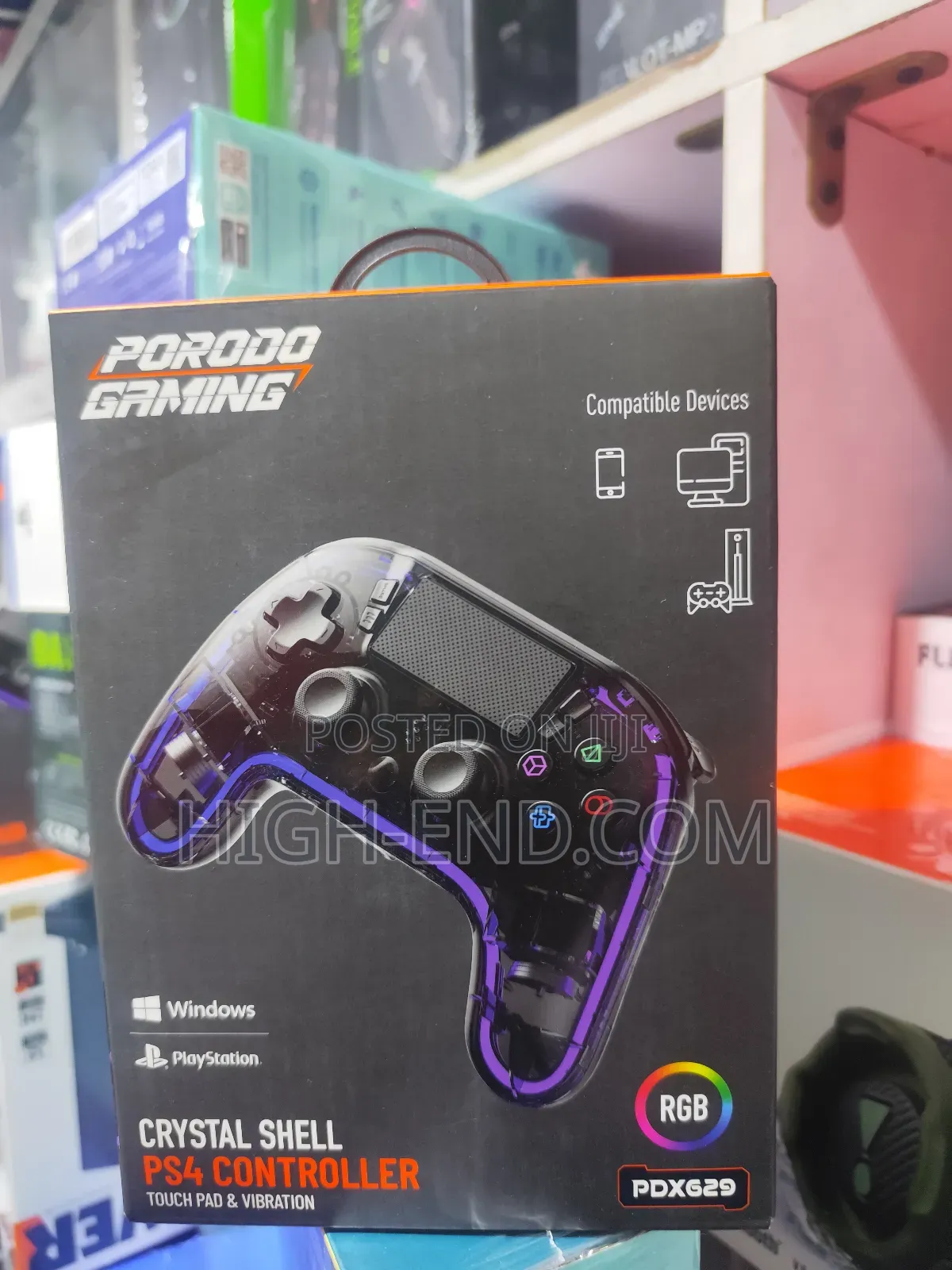 Porodo Pdc629 Ps4 Controller/Pad For Phone/System Ps4
