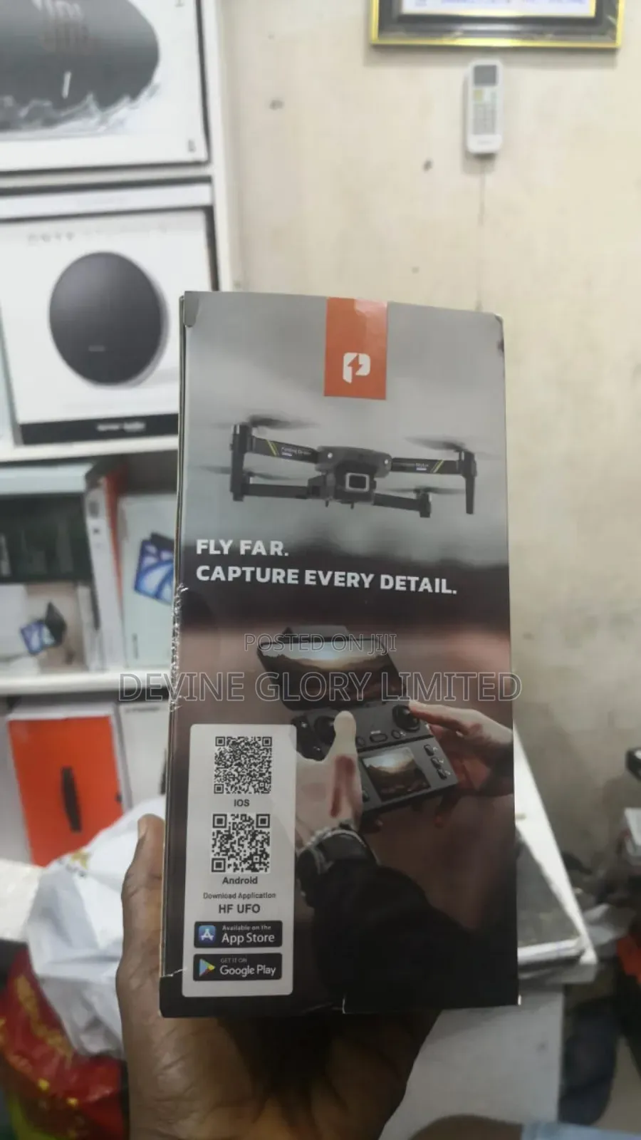 Porodo Aero View Foldable Drone With Wifi Camera