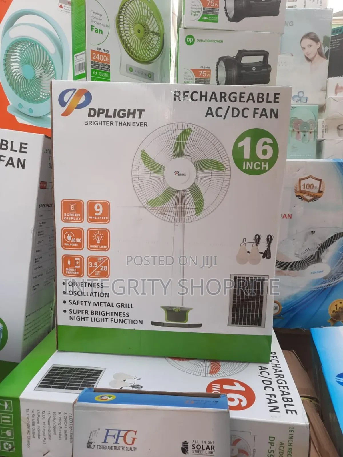 16inch Shape Blade Dplight Fan
