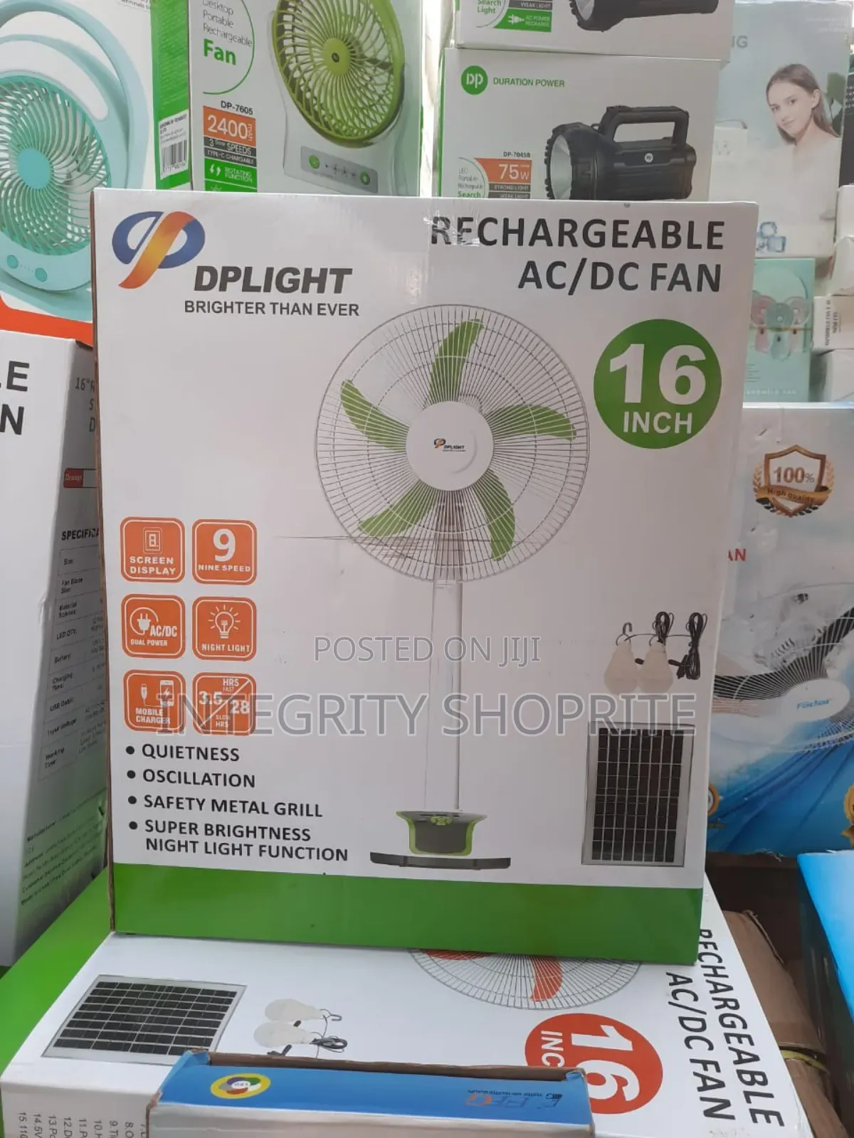 16inch Shape Blade Dplight Fan