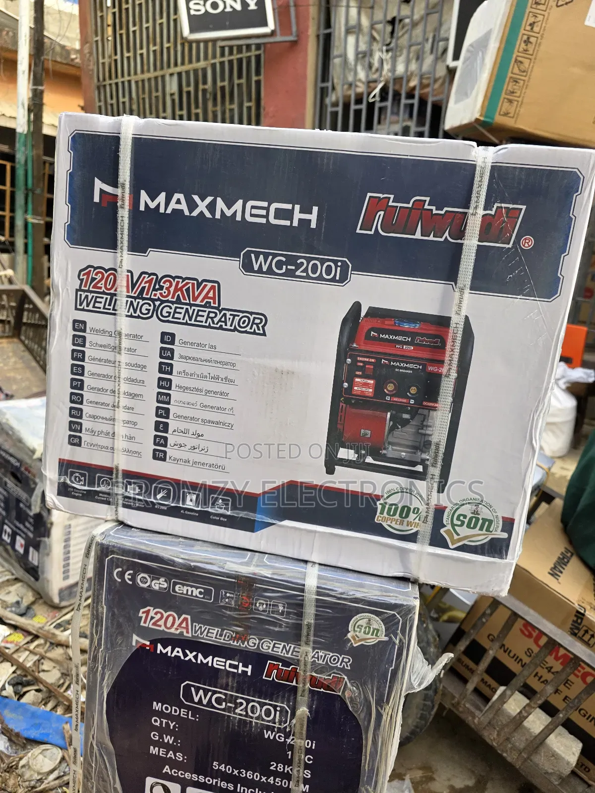 A Brand New Maxmech Welding Machine Inverter Petrol Gen Wg-200i(120a)