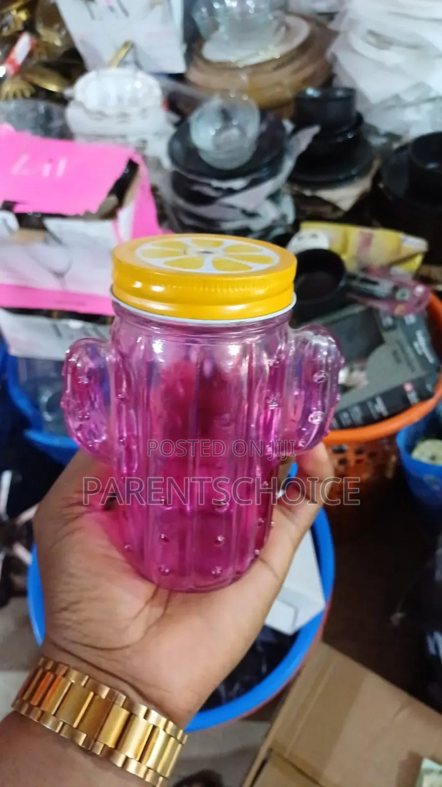 Faded Cactus Mason Jars 16oz / 454ml