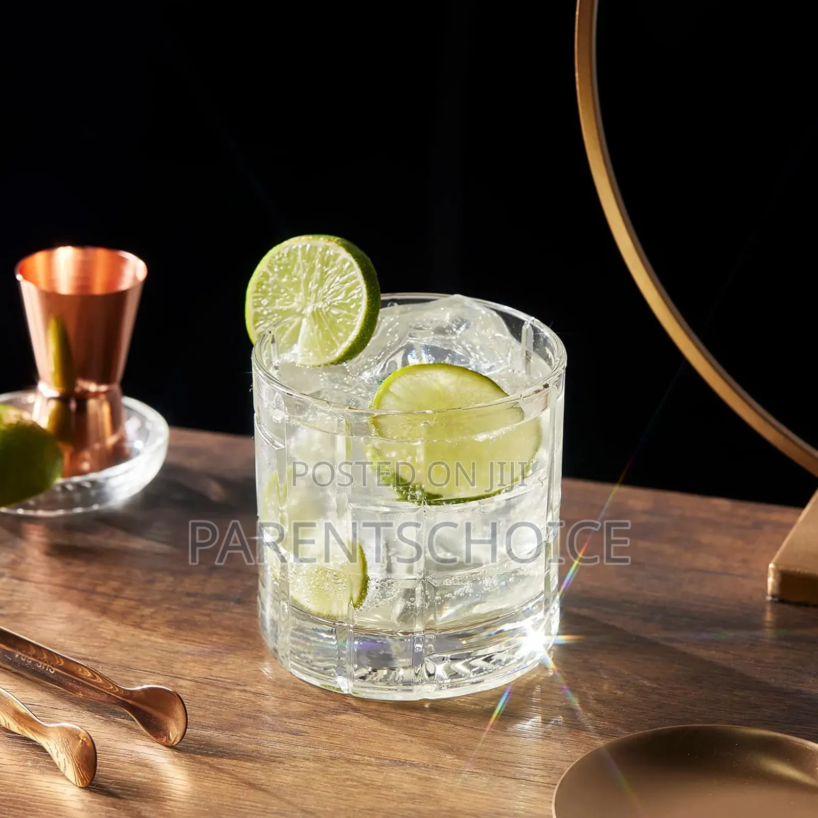 Double Rocks Whiskey Glasses - Set of 6 Cocktail Glasses - 12oz