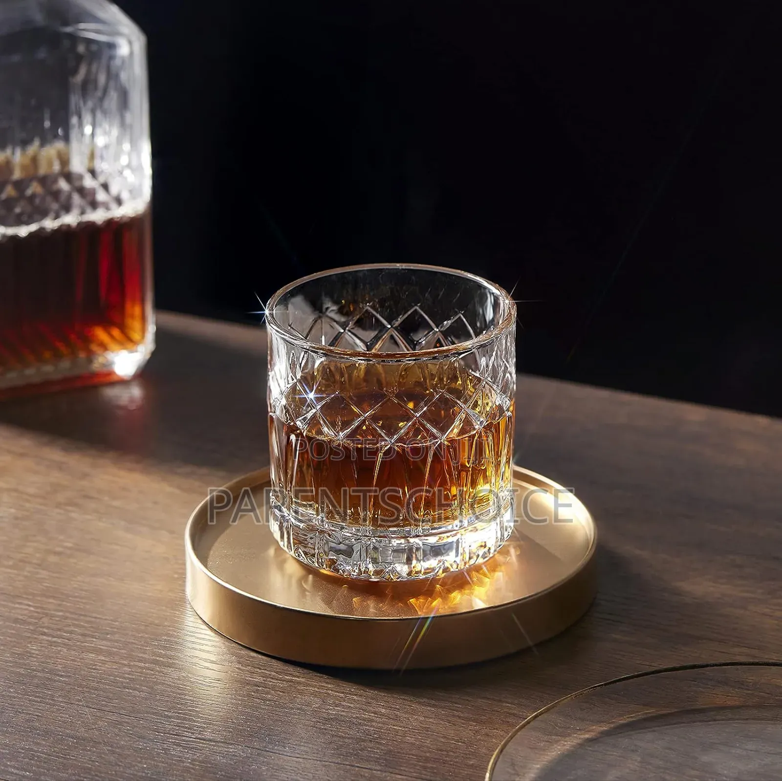 Double Rocks Whiskey Glasses - Set of 6 Cocktail Glasses - 12oz