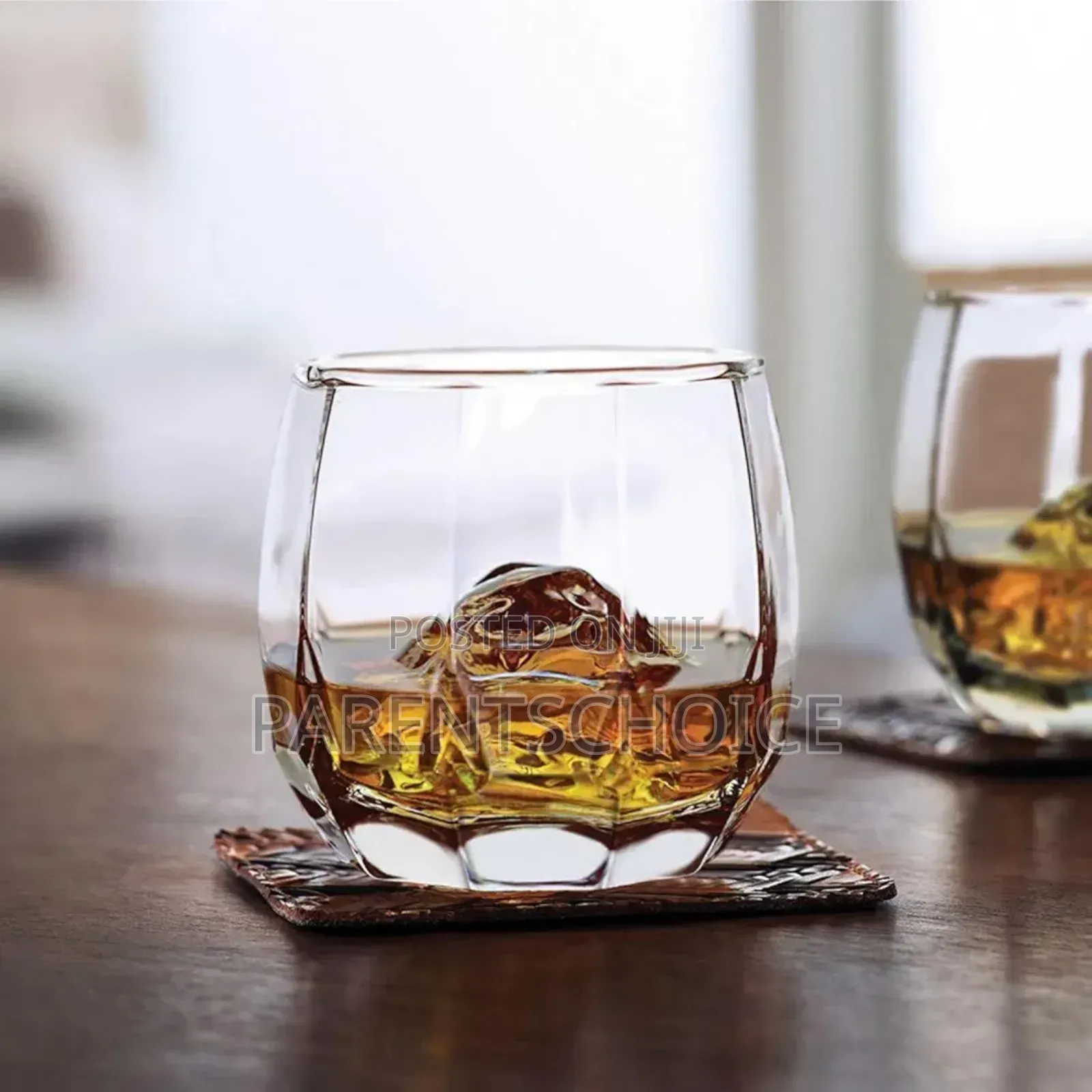 Double Rock Whiskey Glass- 6pcs