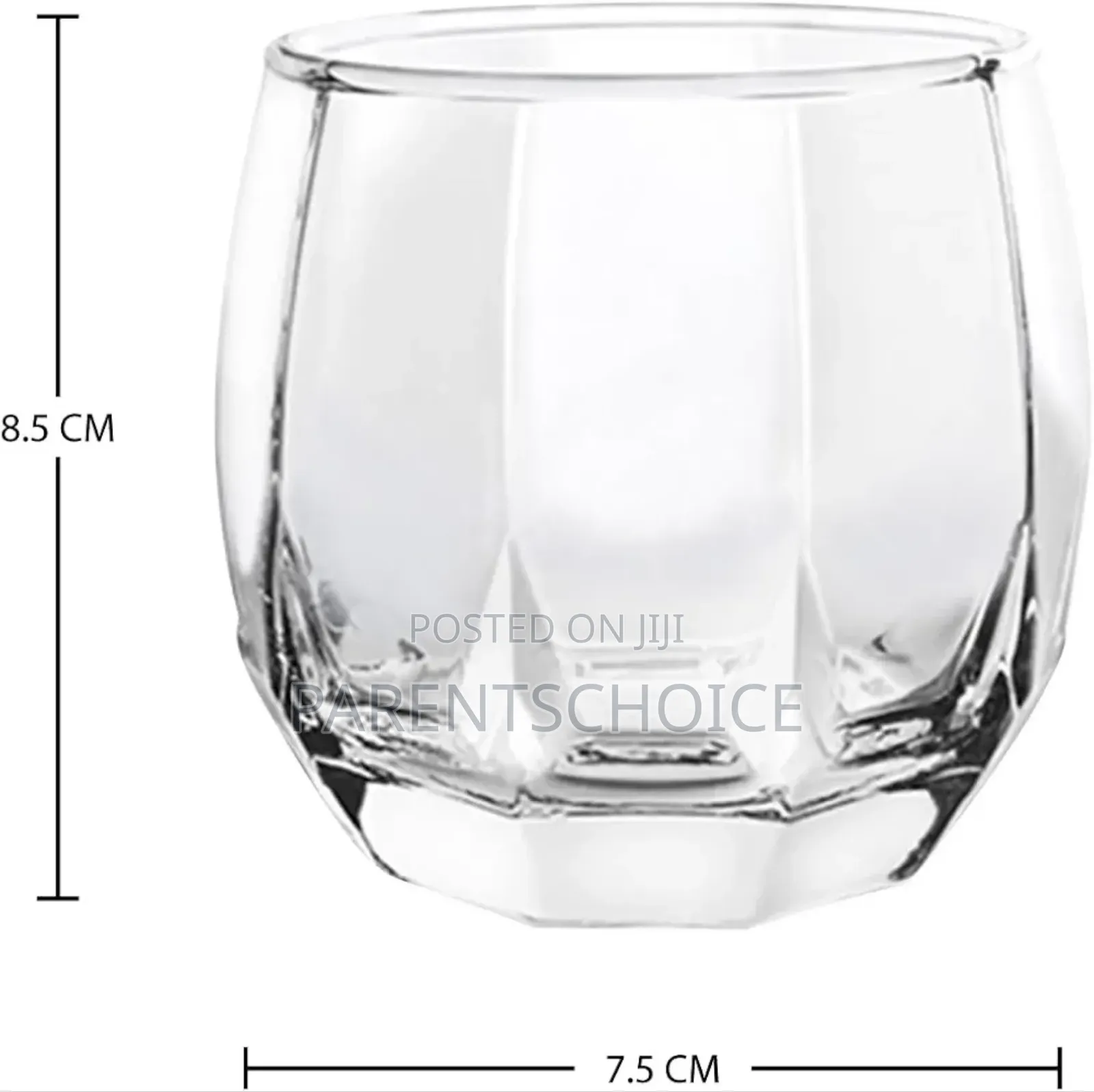 Double Rock Whiskey Glass- 6pcs