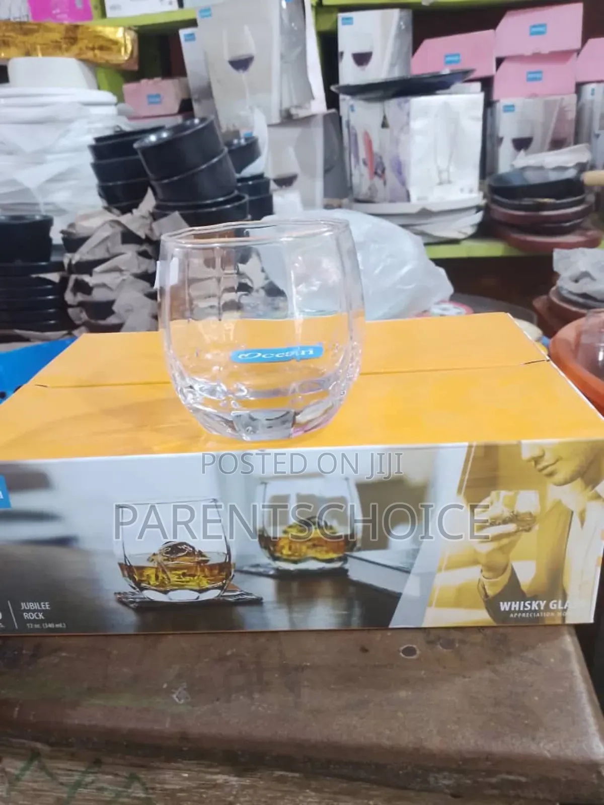 Double Rock Whiskey Glass- 6pcs