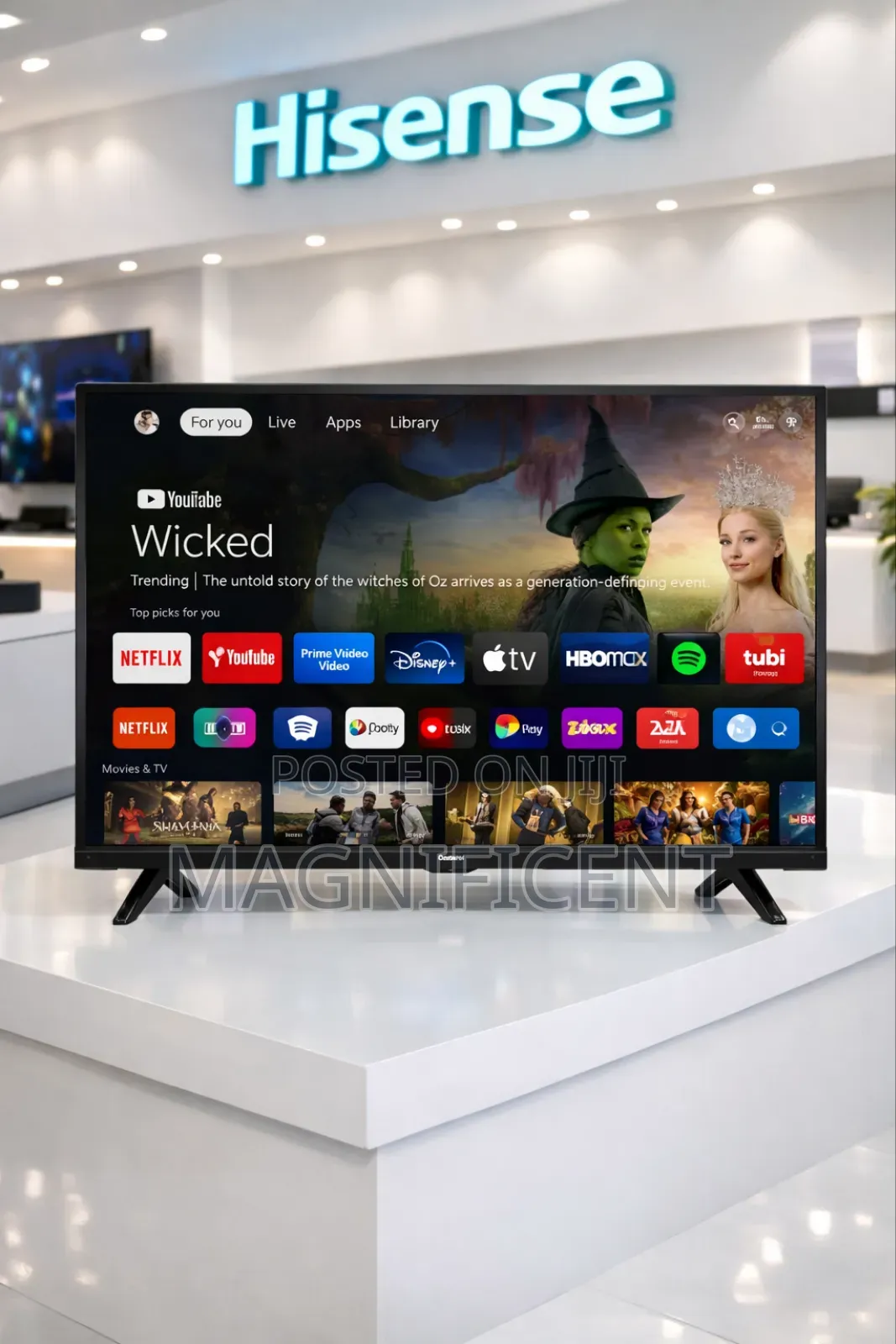 Original Hisense 43-Inch Smart Led Television – Full Hd | Clear Pictu