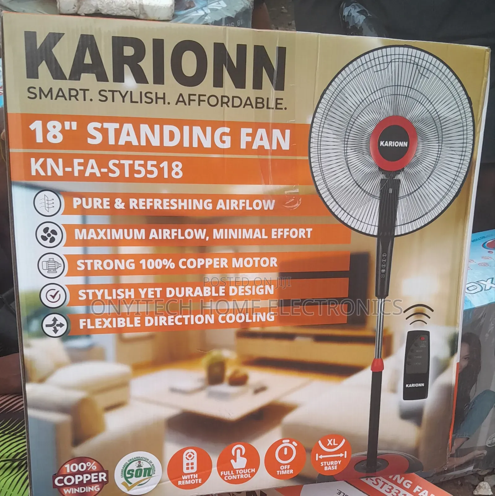 Karionn 18inches Standfan With Remote Control [Kn-5518]