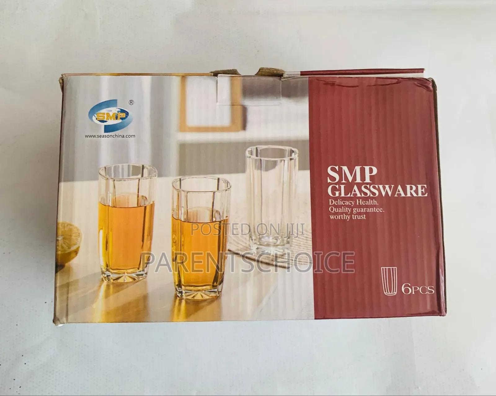 Drinking Glasses Crystal Set of 6 Pieces