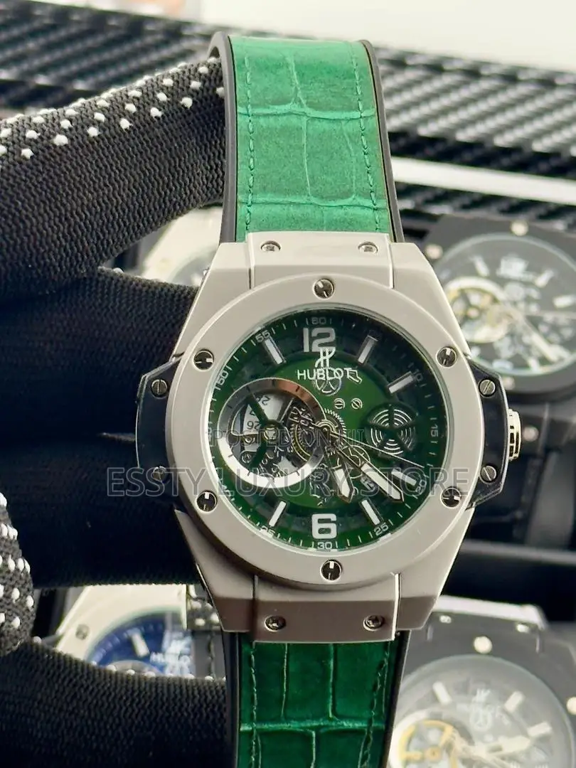 Quality Hublot Chronograph Double Strap Wrist-Watch