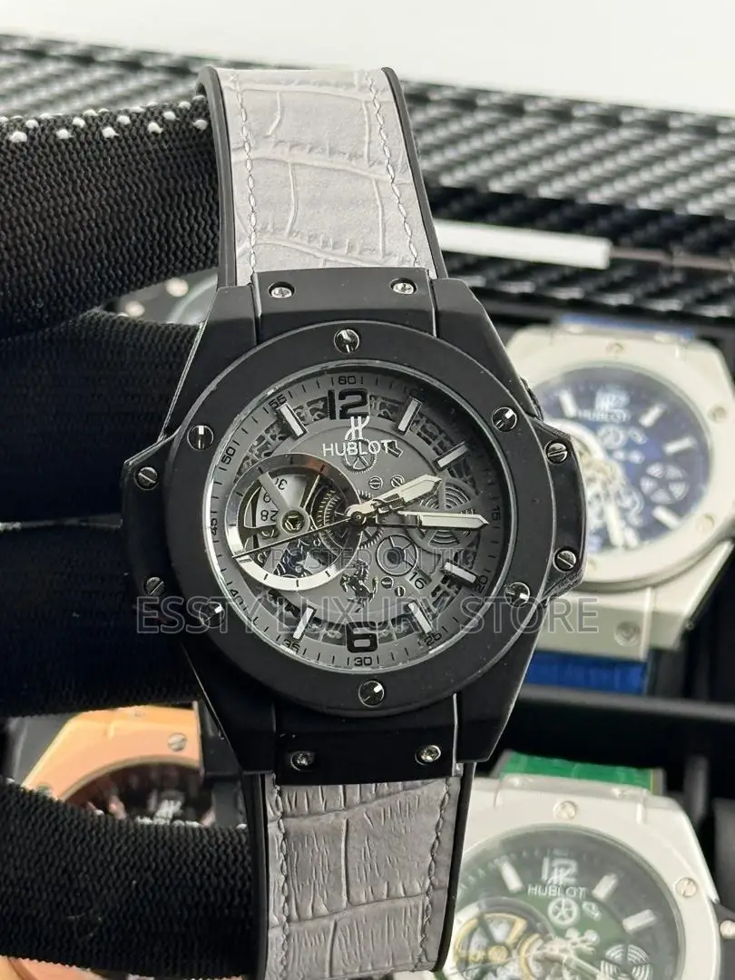 Quality Hublot Chronograph Double Strap Wrist-Watch
