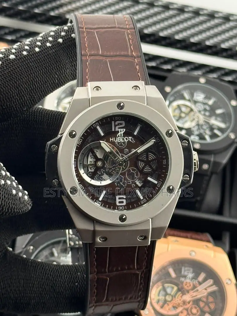 Quality Hublot Chronograph Double Strap Wrist-Watch