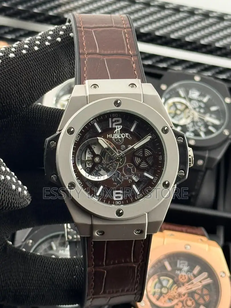 Quality Hublot Chronograph Double Strap Wrist-Watch