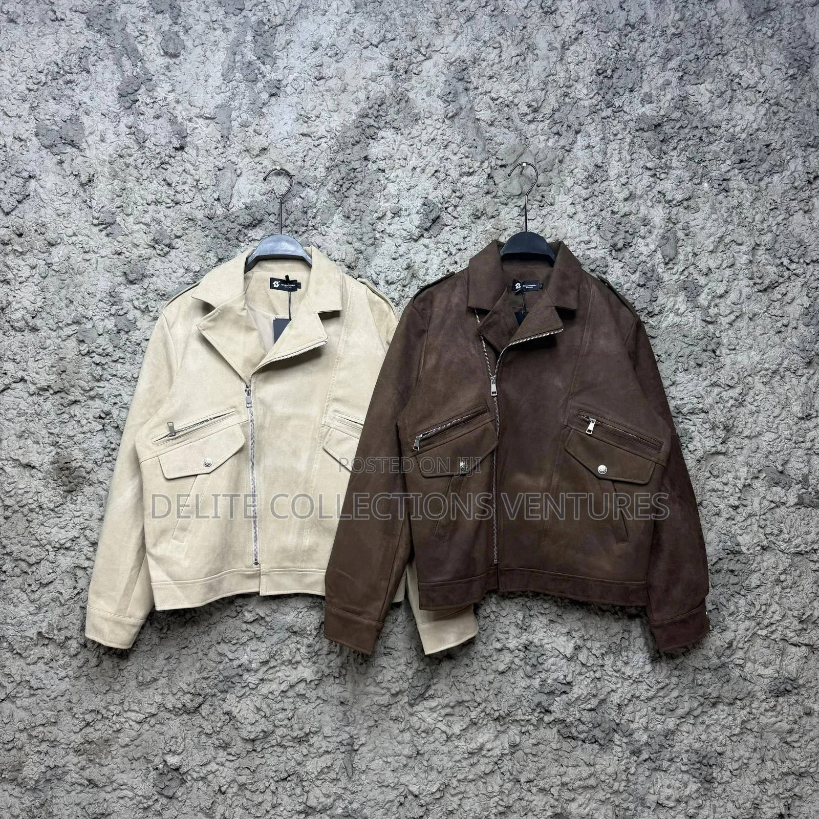*American Lapel Suede Biker Jackets in Store* *Sizes: M - 3xl
