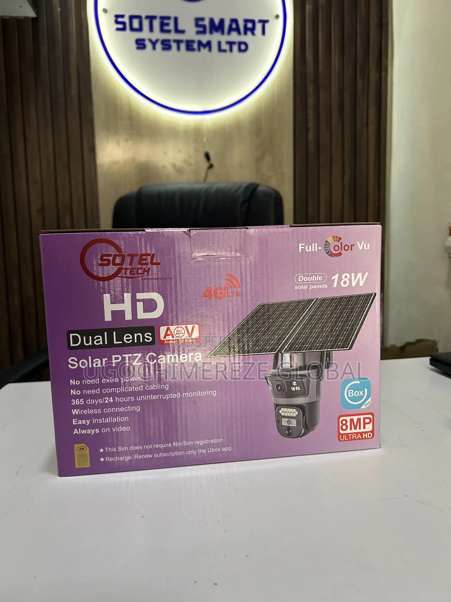 Double Solar Panel 4g CCTV Camera 8mp Ultra Hd | Always on Recording