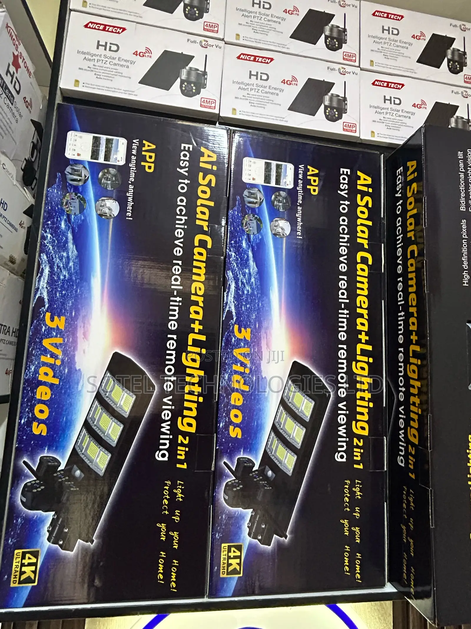 Ai Solar Camera With Street Light 2-in-1 | Ultra Hd | 3 Camera View