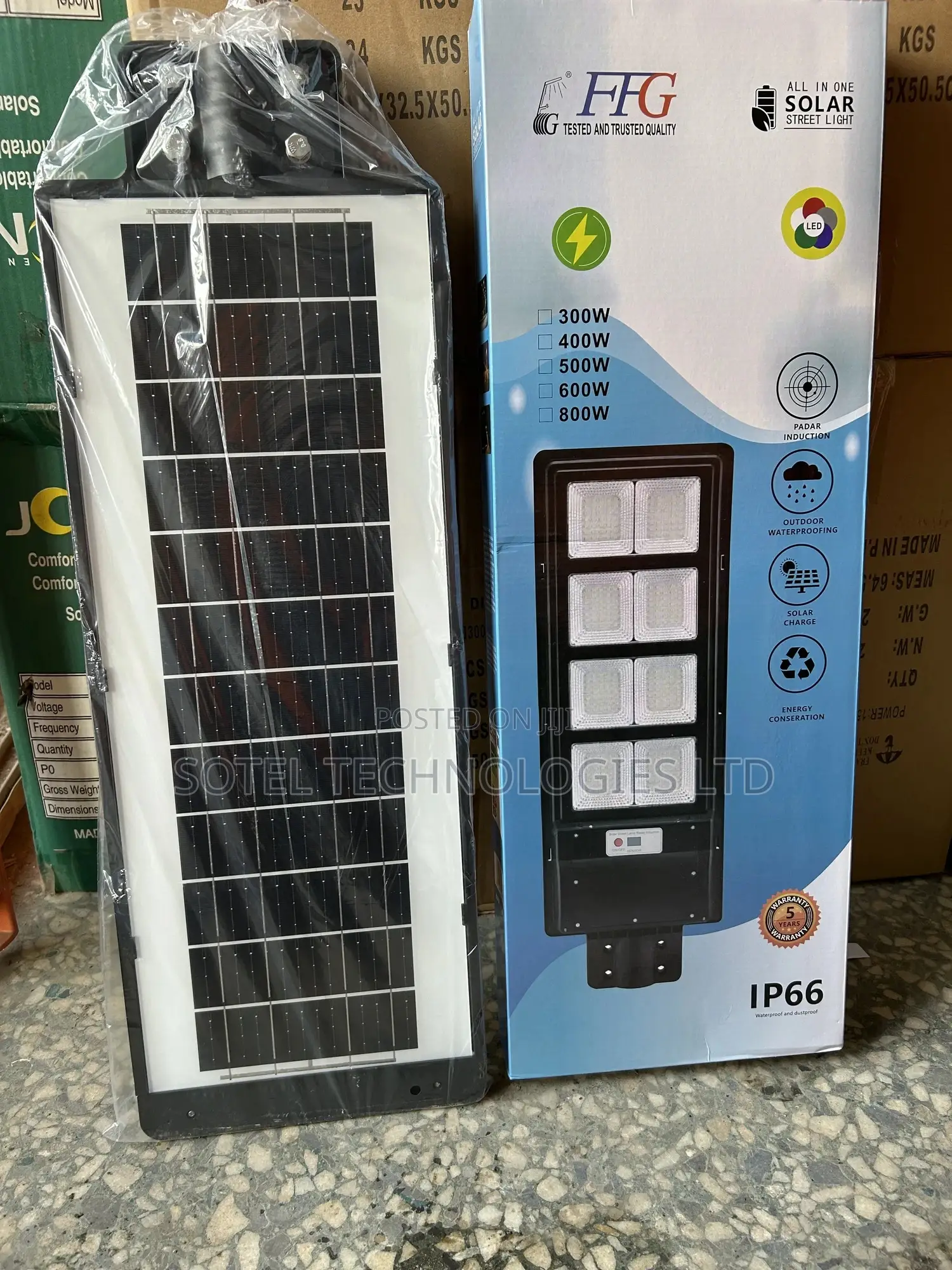 800w Solar Street Light | Super Bright Led Outdoor Light With Remote