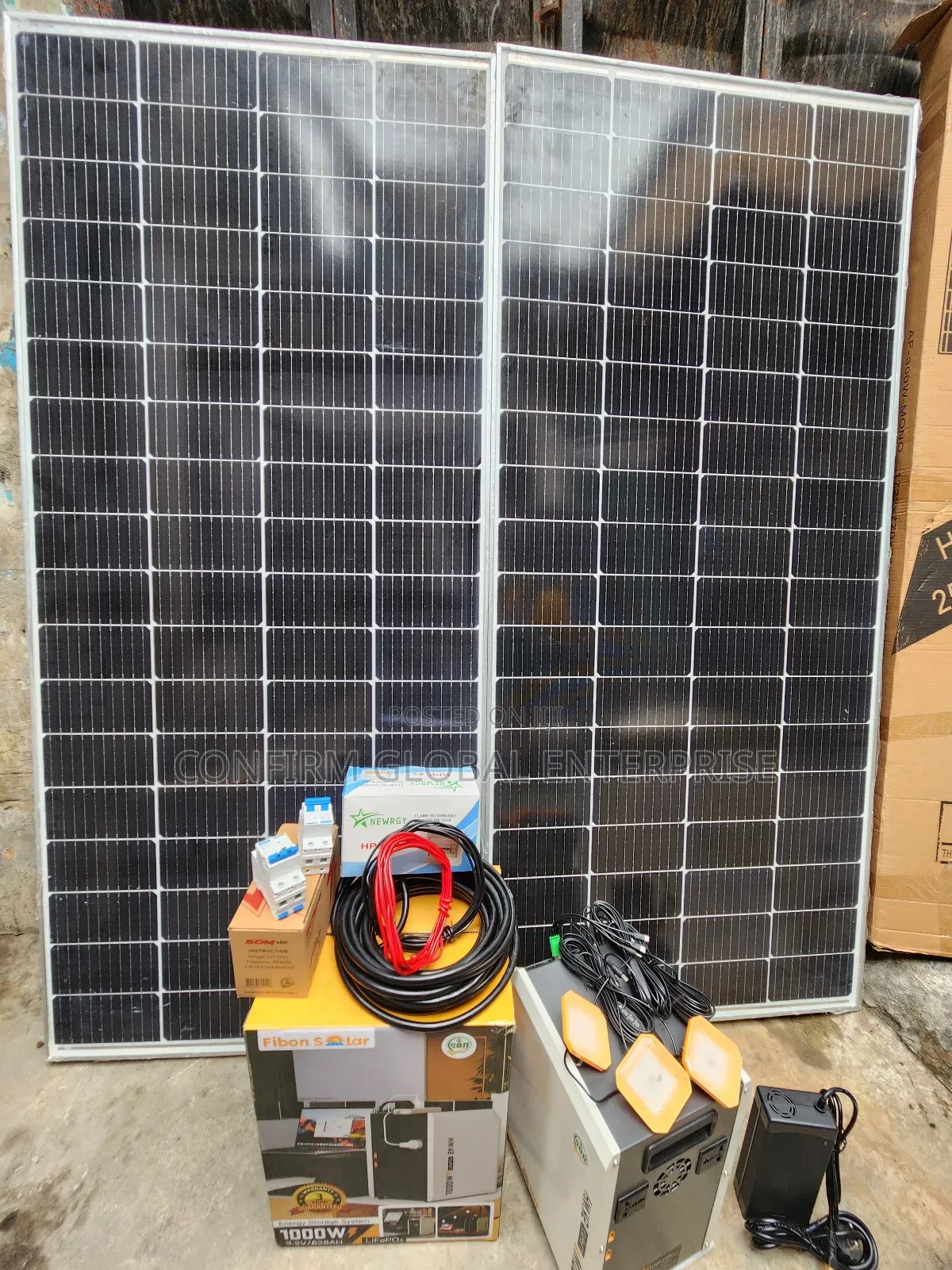 2kwh Fibon Solar Power Generator With Solar Panels